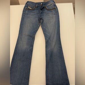 Diesel Blue Denim Jeans with Brass Accents